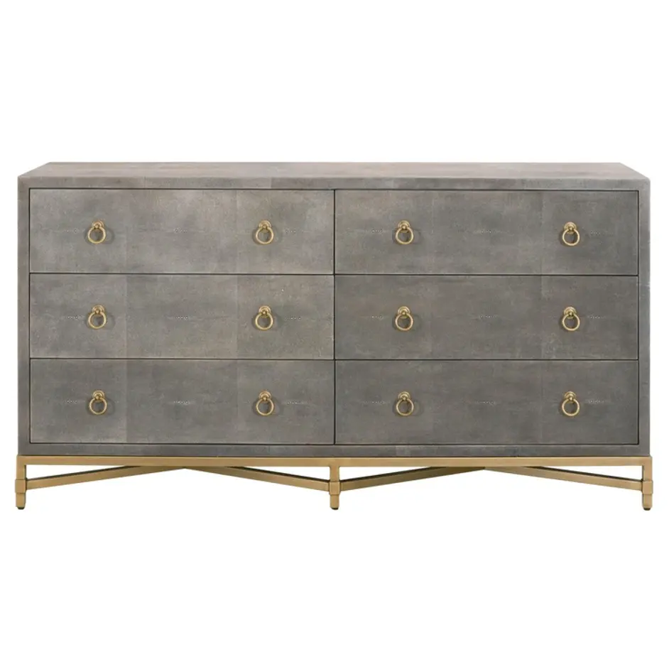 Strand Shagreen 6-Drawer Double Dresser by Essentials For Living