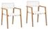 Deeta Chair White Wash Set Of 2 by Dovetail