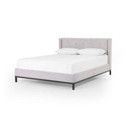Newhall Queen Bed In Plushtone Linen by FOUR HANDS