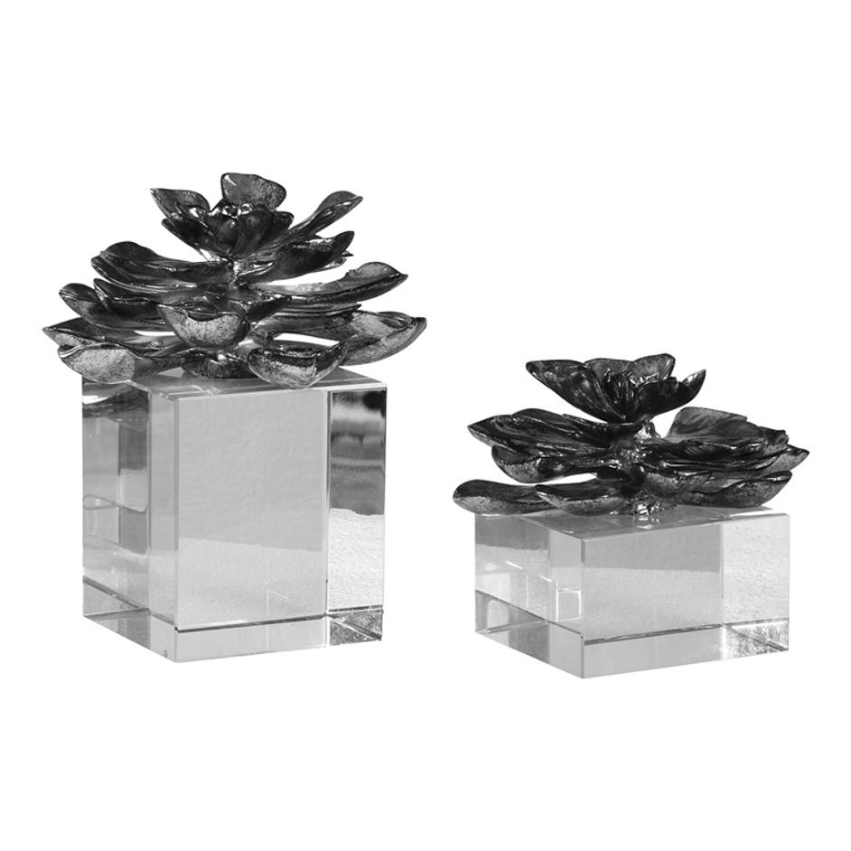 Indian Lotus Sculptures by Uttermost