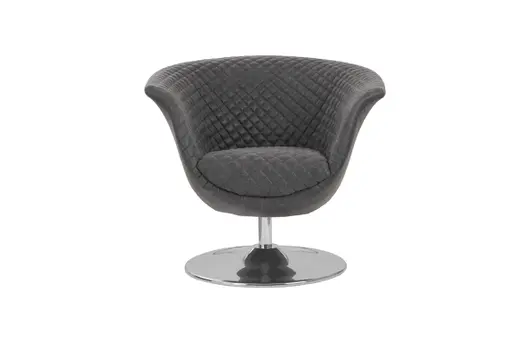 Autumn Swivel Chair, Vintage Dark Gray by PHILLIPS COLLECTION