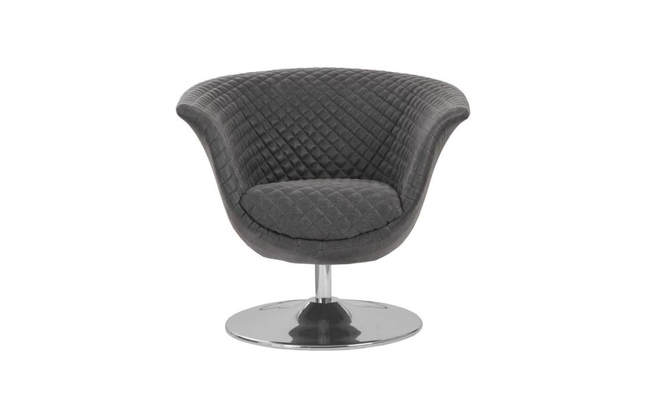 Autumn Swivel Chair, Vintage Dark Gray by PHILLIPS COLLECTION