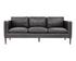 RICHMOND SOFA - BRENTWOOD CHARCOAL LEATHER by Sunpan