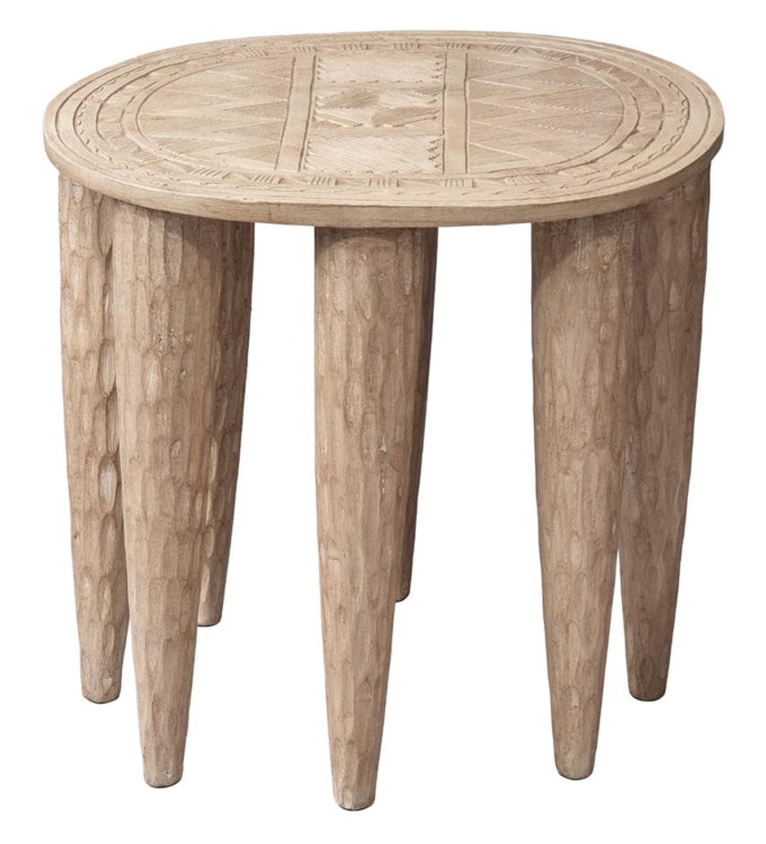 Naga Mango Wood Side Table, Natural by Jamie Young