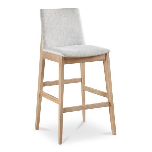 Deco Oak Barstool Light Grey by Moes Home