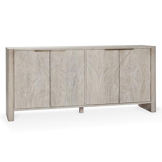 Ledro Mango Wood 4Dr Cabinet White Wash by Classic Home