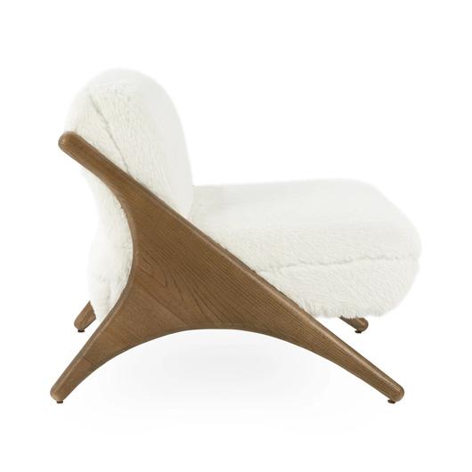 Georgia Upholstered Accent Chair - Ivory by Classic Home