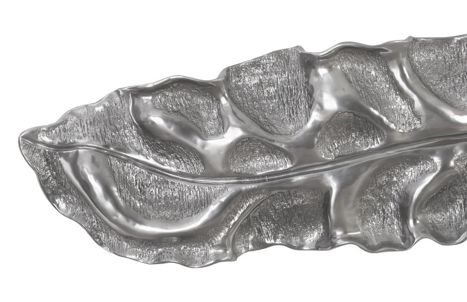Petiole Wall Leaf, Liquid Silver, Colossal, Version B by PHILLIPS COLLECTION