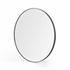 Bellvue Round Mirror In Rustic Black by FOUR HANDS