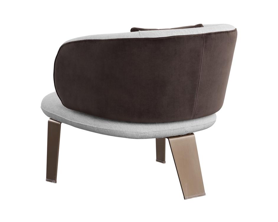GARRY LOUNGE CHAIR - SAN REMO WINTER CLOUD / MEG ASH by Sunpan