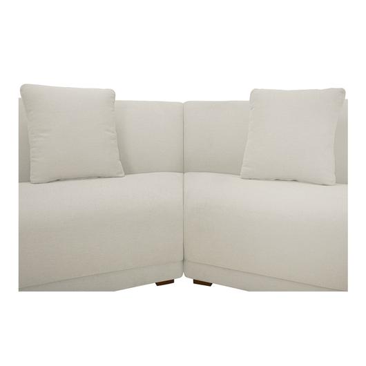 Fraser 3 Piece Modular Sectional with Wedge Slipper White by Moes Home