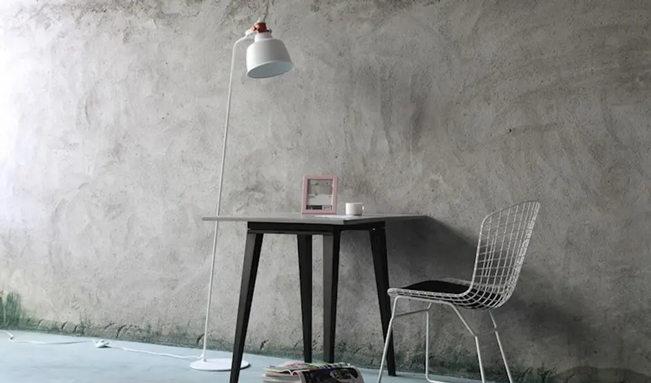 Hentz Floor Lamp - Matt White by GALLA HOME