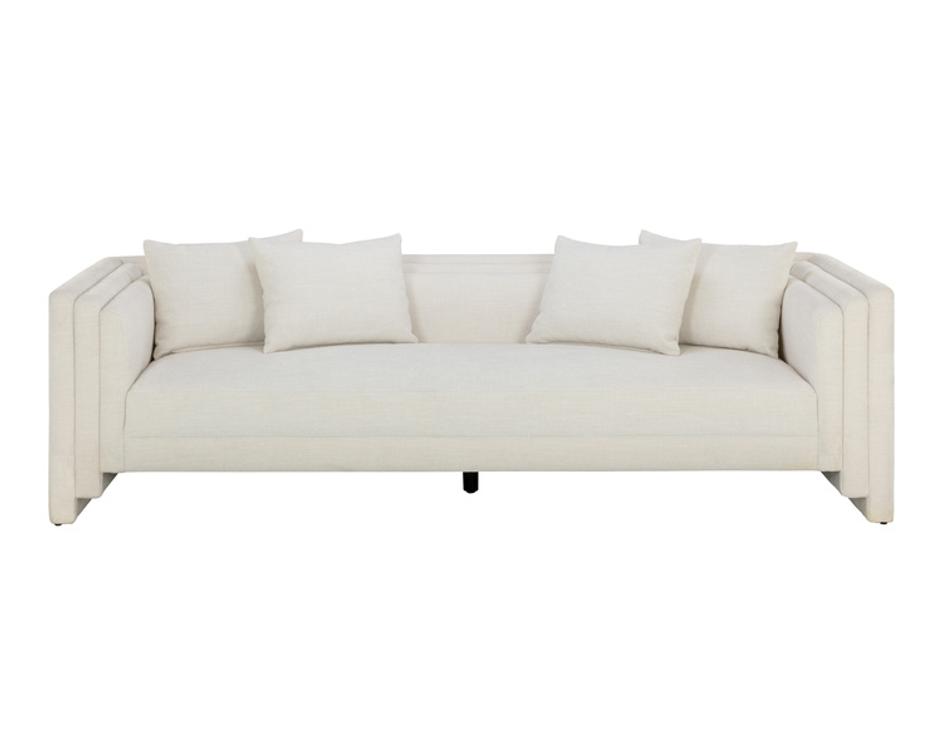 KIRA SOFA - HEATHER IVORY TWEED by Sunpan