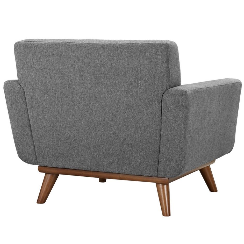 Anthem Upholstered Fabric Armchair In Expectation Gray by Modway Furniture