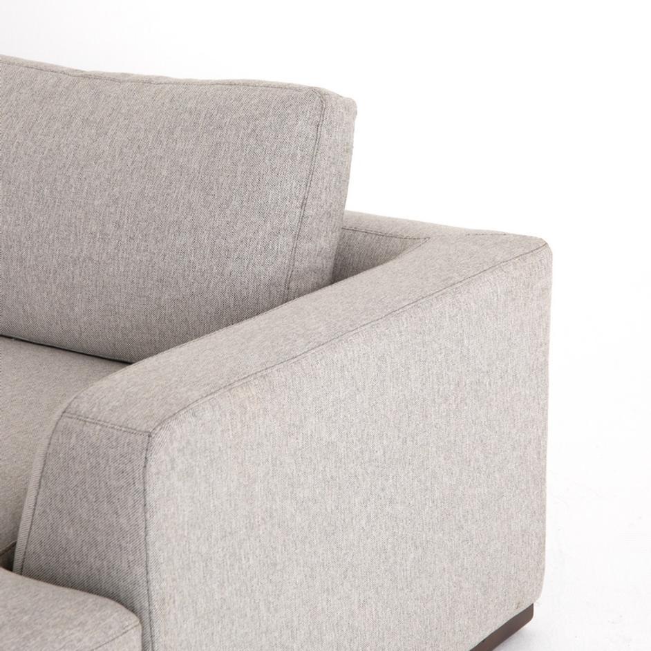 Colt 2 Pc Sectional Raf Chaise in Aldred Silver by FOUR HANDS