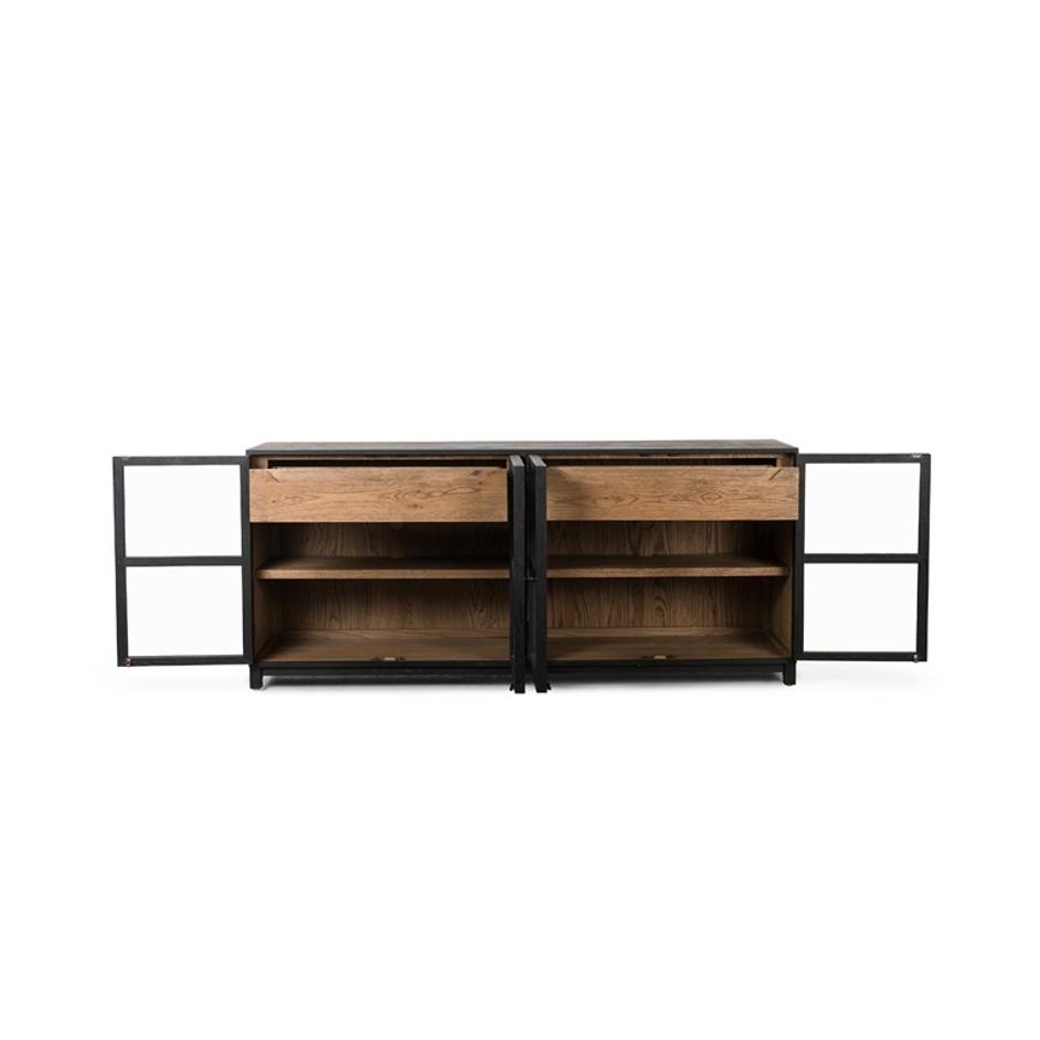 Millie Large Sideboard in Matte Black by FOUR HANDS