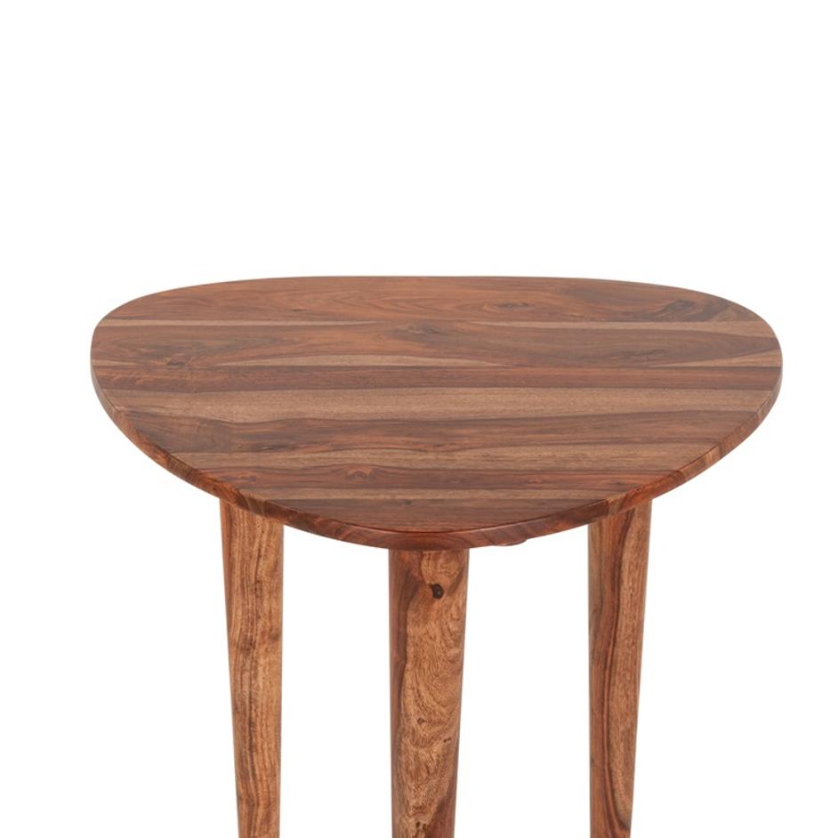 Salem 23" Sheesham Wood Side Table, Natural by Home Trends & Design