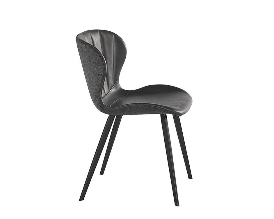 Arabella Dining Chair - Bravo Portabella / Polo Club Kohl Grey by Sunpan