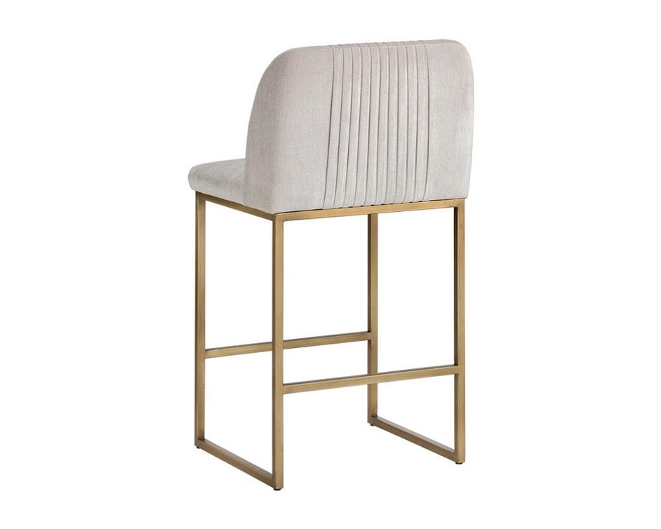 Nevin Counter Stool - Polo Club Muslin by Sunpan