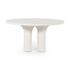 Parra Dining Table In Plaster Molded Concrete by FOUR HANDS
