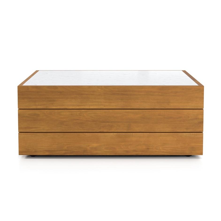 Grant Outdoor Coffee Table In Natural Teak by FOUR HANDS