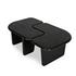 Kayin Bunching Coffee Tables-Set Of 2 - Brushed Black Oak Solid by Four Hands