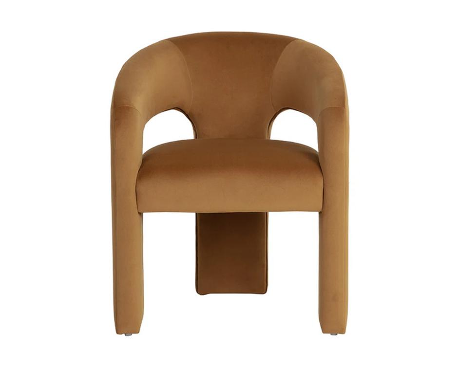 ISIDORE DINING ARMCHAIR - MEG GOLD by Sunpan