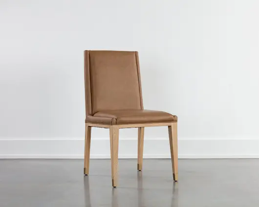 KALLA DINING CHAIR - MILLIKEN COGNAC by Sunpan