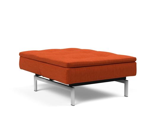 DUBLEXO CHAIR in ELEGANCE PAPRIKA FABRIC WITH Stainless Steel LEGS 506 by INNOVATION USA