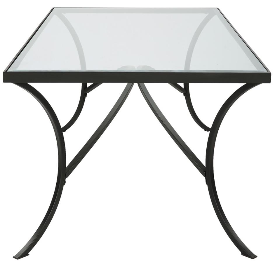 Alayna Black Metal & Glass Coffee Table by Uttermost