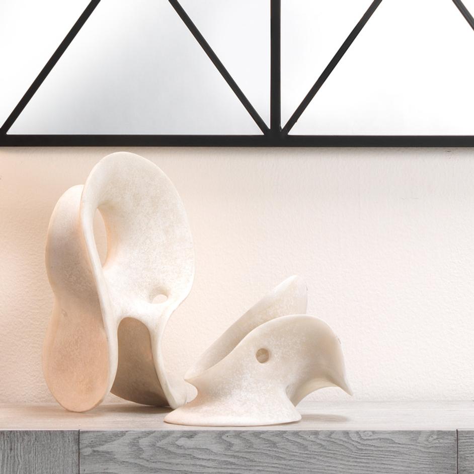 Amorphous Resin Decorative Table Object, White by Jamie Young