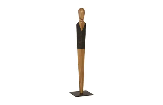 Vested Male Sculpture, Natural/Black Copper, Small by PHILLIPS COLLECTION