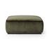 Sinclair Square Ottoman-36" In Surrey Olive-Sienna Brown by Four Hands
