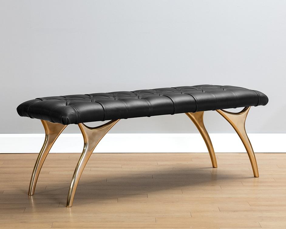 Taylen Bench - Black by Sunpan