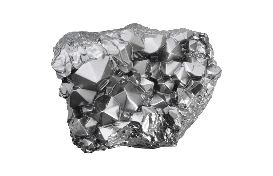 Cast Crystal Tabletop Accent, Liquid Silver, Large by PHILLIPS COLLECTION