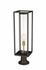 Dunbroch 1 Light Outdoor Pier Mounted Fixture in Deep Bronze + Outdoor Brass Finish by Z-Lite