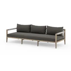 Sherwood Outdoor Sofa In 93" In Brown/Charcoal by FOUR HANDS