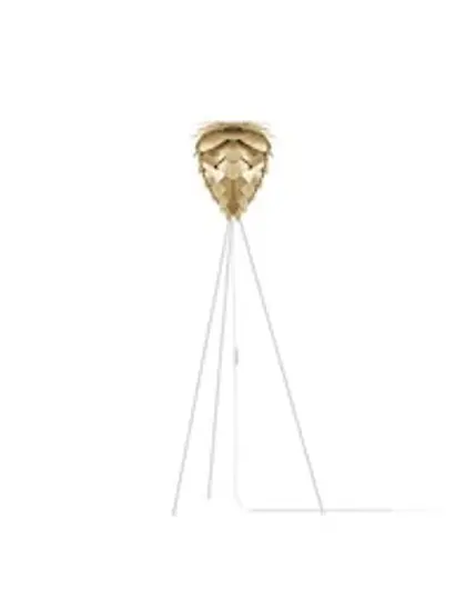 Conia Brass 57" Tripod Floor Lamp with White Base by UMAGE
