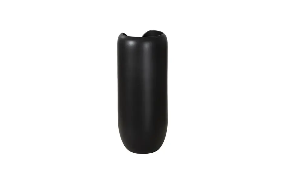 Interval Wood Vase, Black, Medium by PHILLIPS COLLECTION
