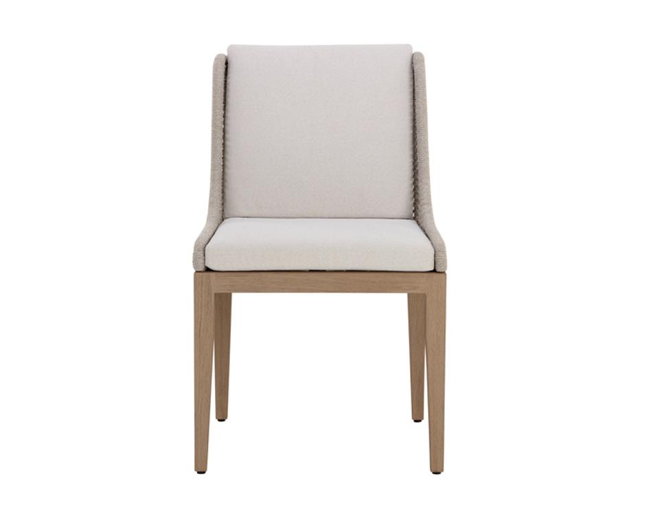 SORRENTO DINING CHAIR - DRIFT BROWN - PALAZZO CREAM by Sunpan
