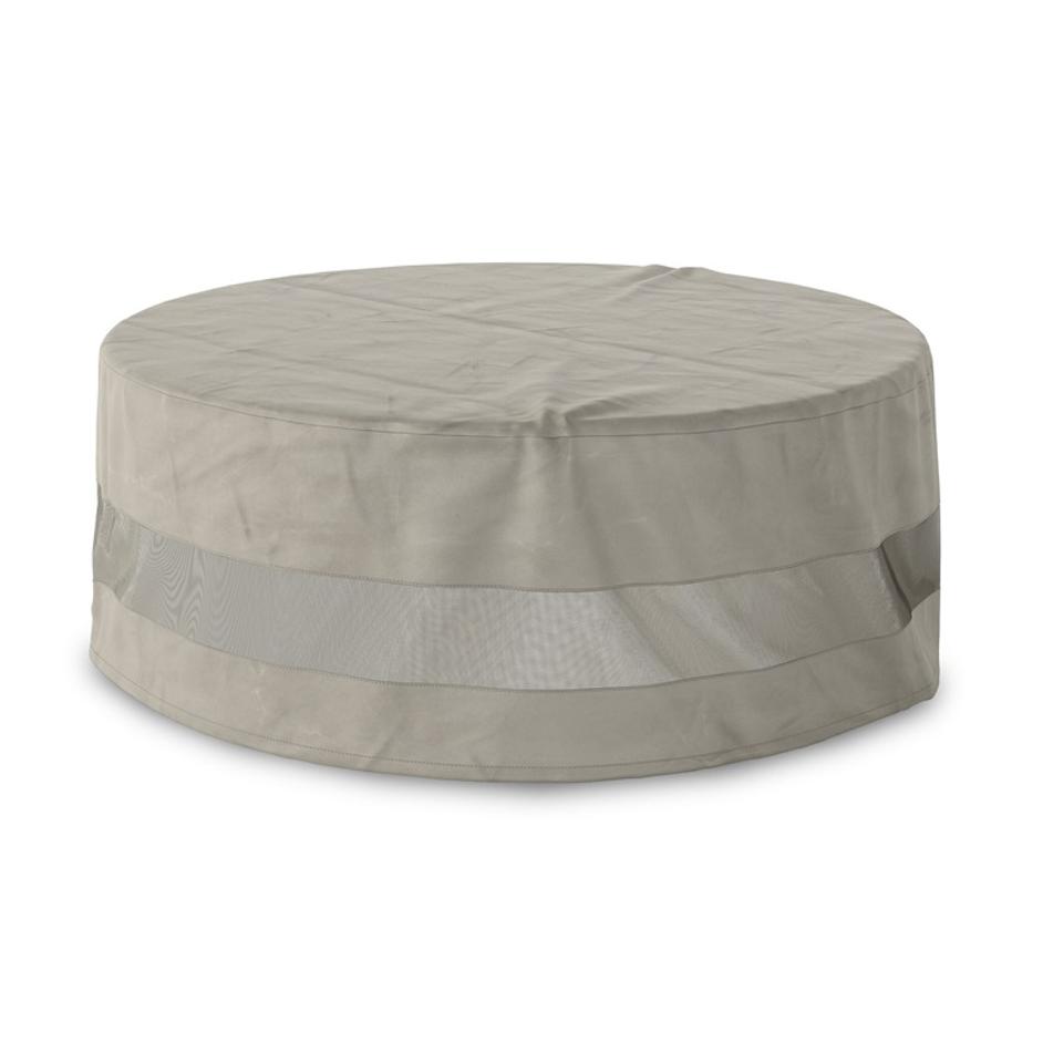 Weatherproof Outdoor Round Coffee Table Cover - Baron Grey by Four Hands