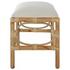 Laguna Small White Bench by Uttermost