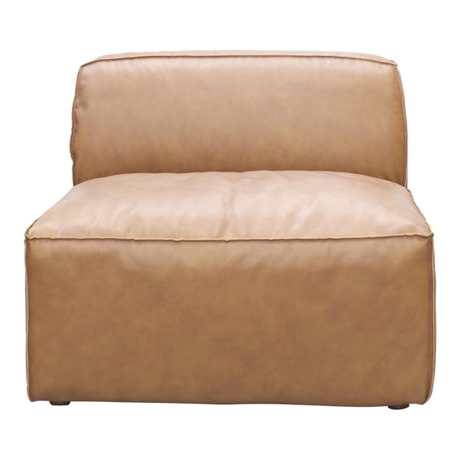FORM SLIPPER CHAIR SONORAN TAN LEATHER by Moes Home
