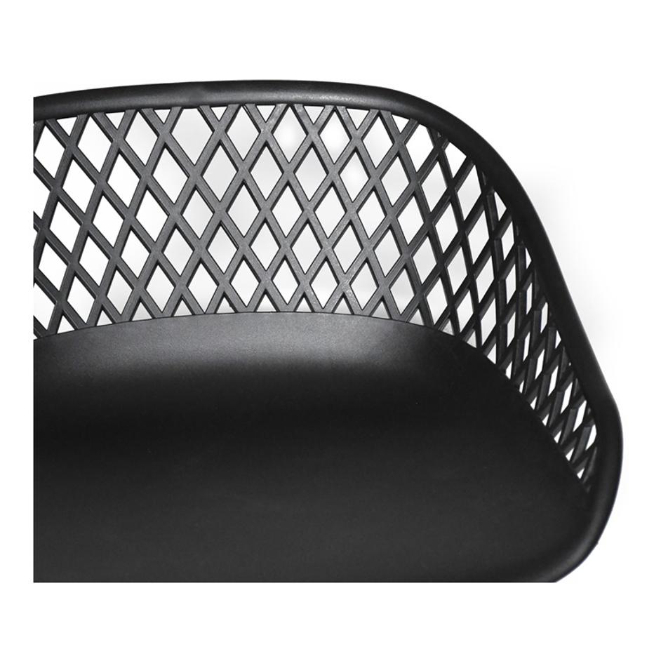 PIAZZA OUTDOOR COUNTER STOOL BLACK-M2 by Moes Home