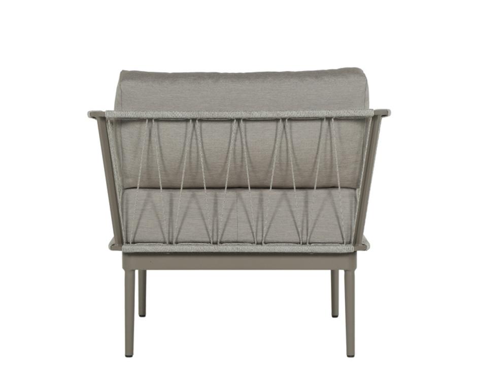 CATANIA ARMCHAIR - GREY - PALAZZO TAUPE by Sunpan