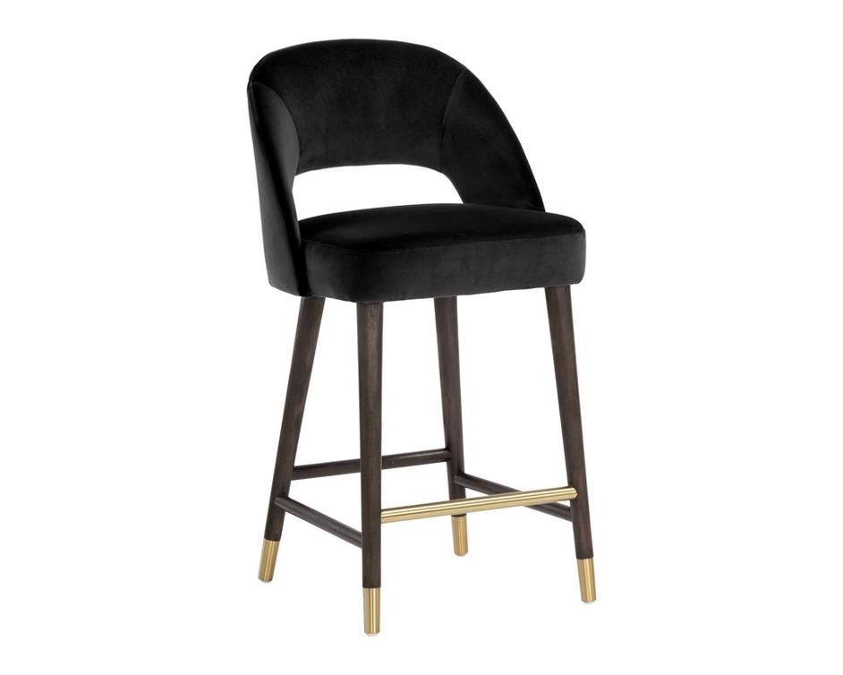 Monae Counter Stool - Abbington Black by Sunpan