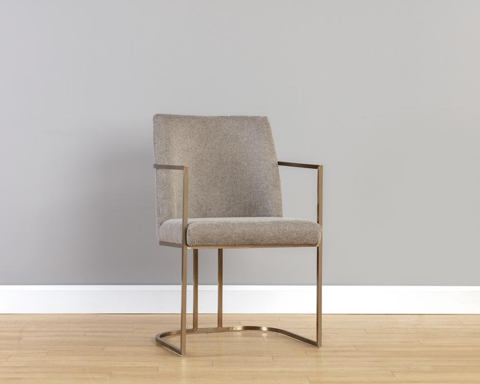 Rayla Dining Armchair - Belfast Oyster Shell by Sunpan