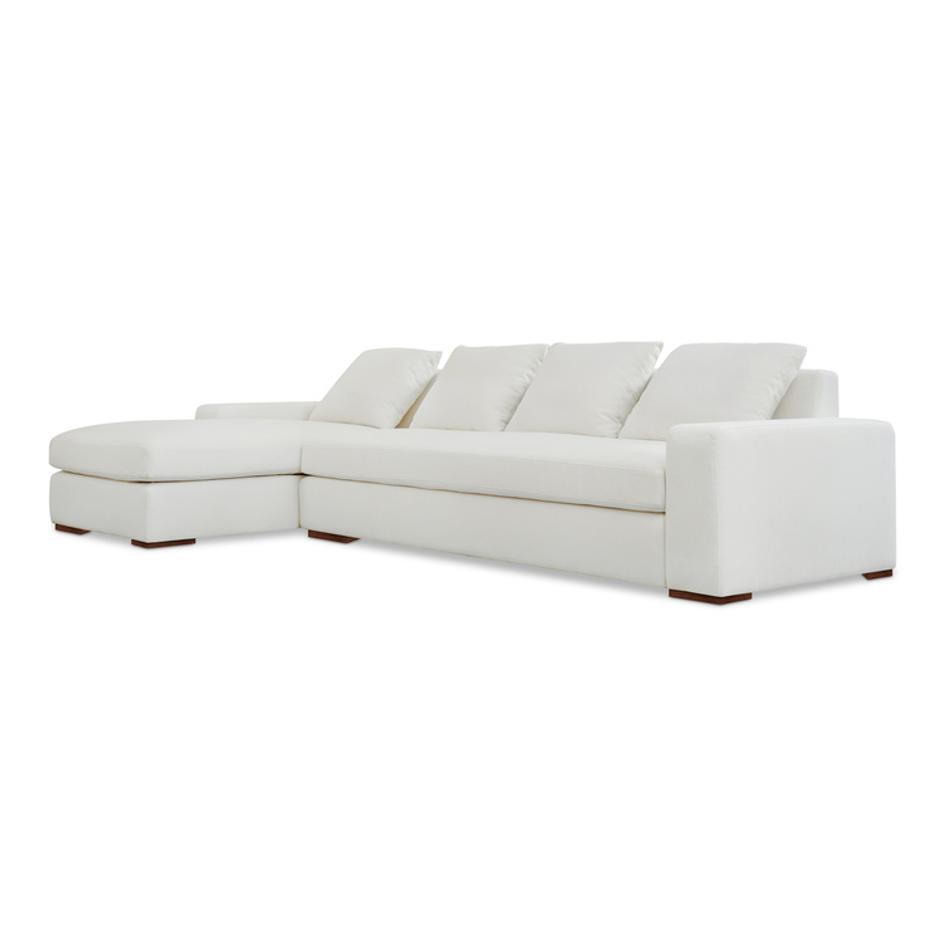 Thomas Left Sectional Ivory by Moes Home