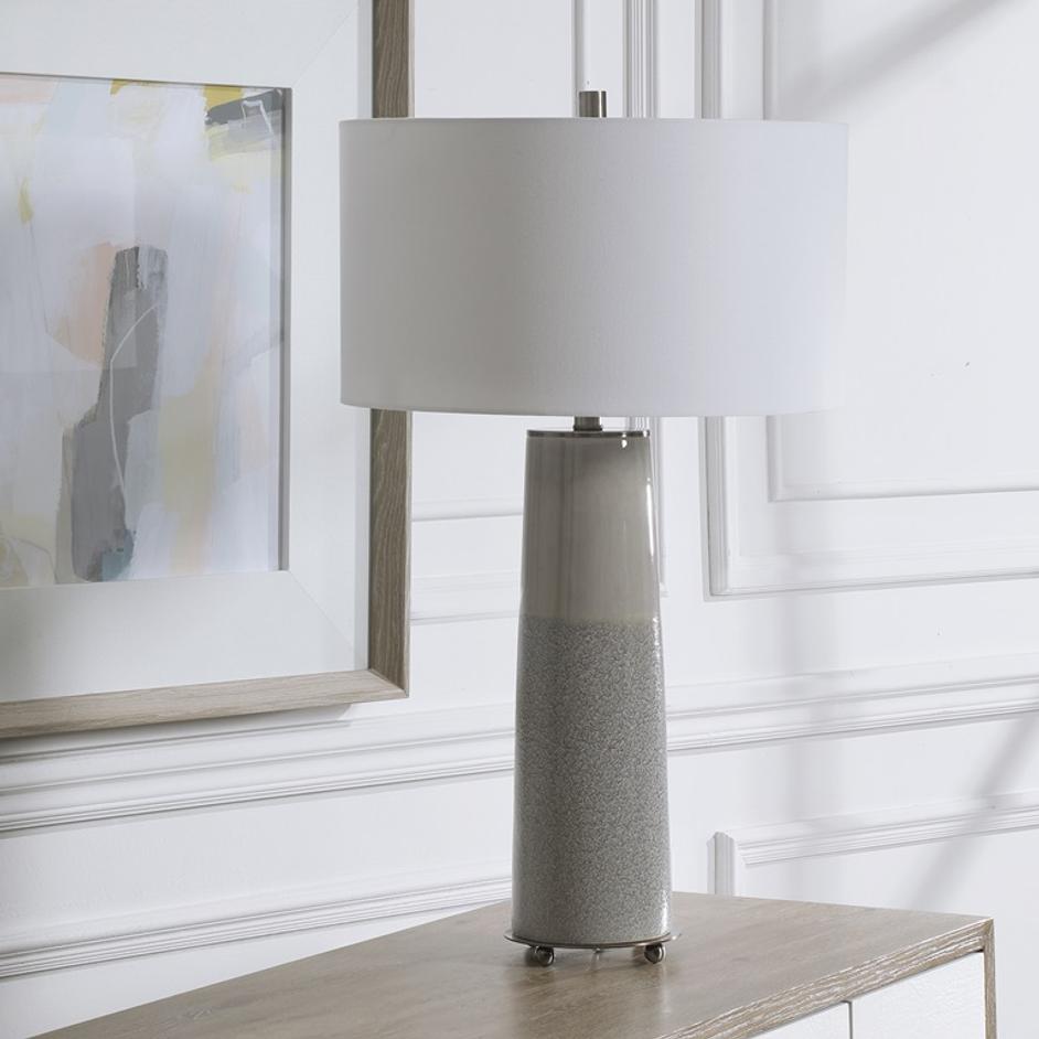 Abdel Gray Glaze Table Lamp by Uttermost