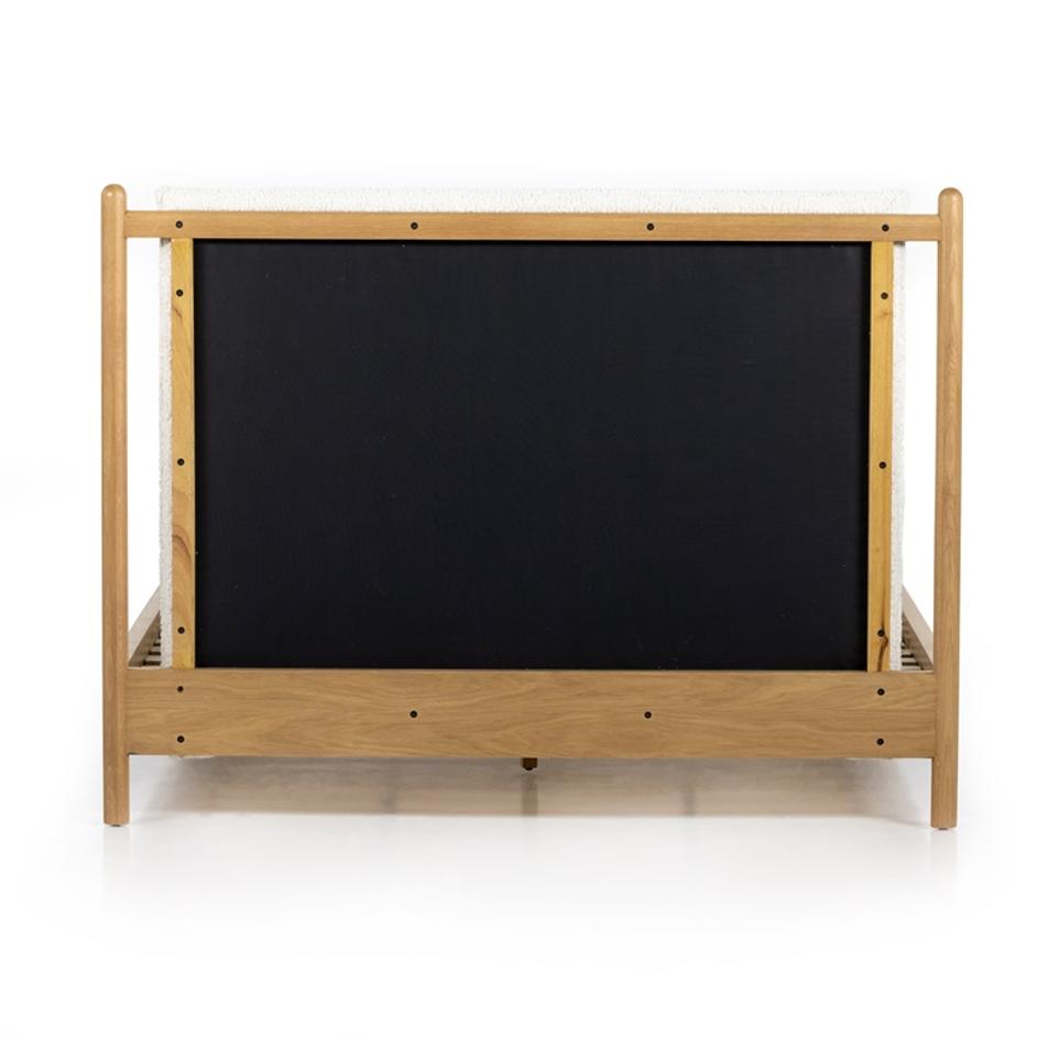 Bowen Bed In Sheepskin Natural In King by FOUR HANDS